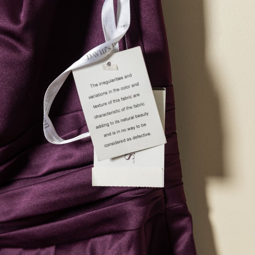 David’s Bridal - Dress NWT - Plum Size 10 - Picture 10 of 12